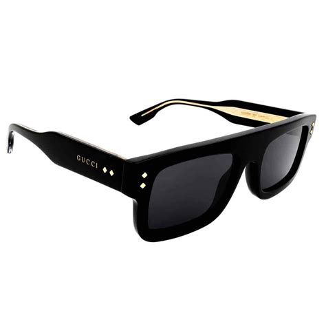 Gucci Men's Gg1085s Black Rectangle Sunglasses